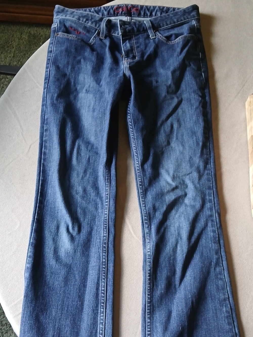 Women's Dark Blue Bootcut Jeans - Classic Denim Fit